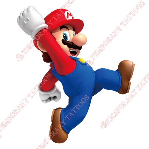 Mario Customize Temporary Tattoos Stickers NO.1335